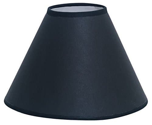 Deran 501-07-BK/WH 7" Hardback Dulcote Empire Lamp Shade, 4" x 7" x 6", Black/White