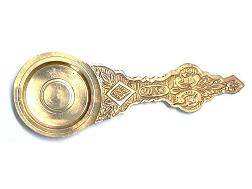 Elegance Central Karpoora Karandi | Kerala Traditional Pooja Brass Camphor Holder | Karpoora Aarathi Thattu