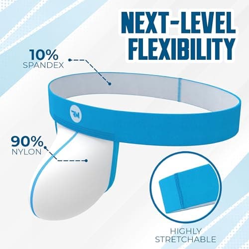 RM Real Men Real Men Boxer Briefs Nylon Pouch D 4 PK (White Black Grey Cyan) Traditional Men's