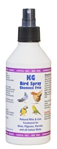 KG Bird Spray 250ml for the removal of mite's & lice on Hens, Pigeons, Parrots & all indoor Birds