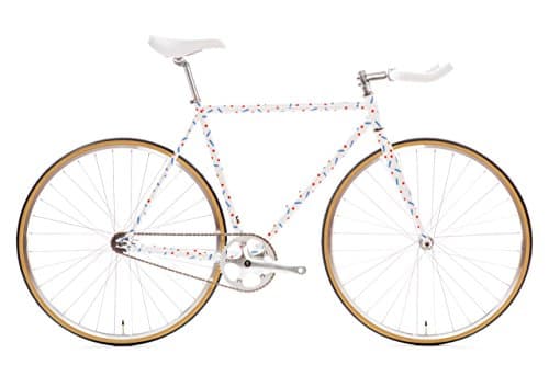 State Bicycle 4130 Steel - Pardi B | Double Butted Grade Chromoly Steel - Fixed Gear/Single Speed Road Bike | 59cm Bullhorn