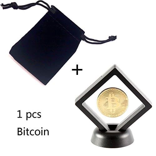 Bitcoin Coin with Showcase Box Limited Edition Collectors Set Physical Gold Coin with Display Case and Box Bitcoin Collectors Coin Commemorative Bitcoin