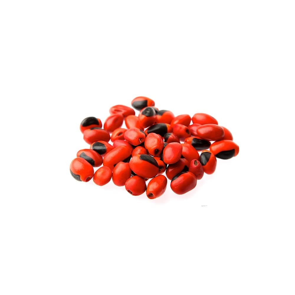 Sacred Essence Qero Paqo's Huayruro Orange/Black Jungle Bead - Male 6-8mm (10 per packet)