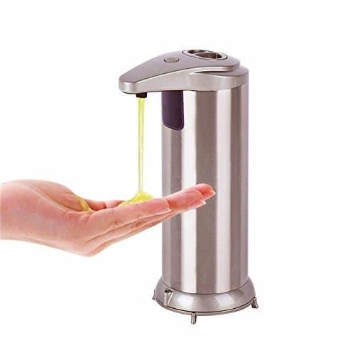 Automatic Soap Dispenser Hand Touchless Stainless Steel Soap Dispenser-Perfect for Bathroom and Kitchen Fingerprint Resistant - Brushed Nickel