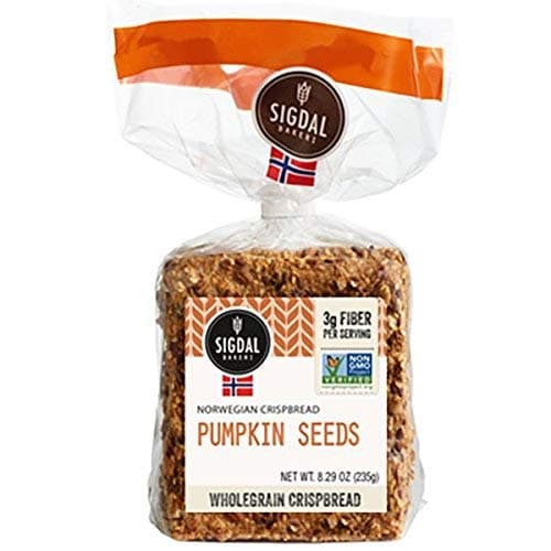 Sigdal Bakery Crispbread Spelt & Pumpkin Seeds Wholegrain Norwegian CrispBread 8.29 Ounce(Pack of 2)