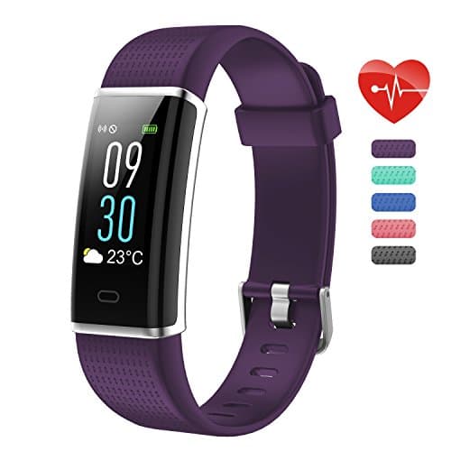 Teslasz Fitness Tracker HR, ID130Plus Color HR IP67 Waterproof 0.96” Color Screen Display Heart Rate Monitor Calling and Hang Up Watch Step Counter Pedometer Activity Fitness Tracker