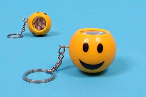 Hamble Products Mini 6 LED Bulb Smiley Face Torch Keyring