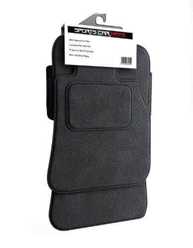 Sports Car Mats SCM10 2 Tailored Car Mats, Black