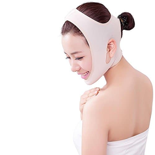 BFRed Face Slimming Cheek Mask,Full Face Style Anti Wrinkle Face Slimming, V Face Line Slim up Belt (XL)