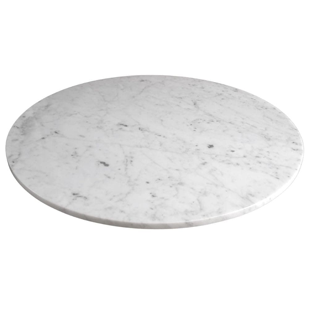 Marble Lazy Susan Turntable Rotating Tray Dining Table Centerpiece Serving Plate Large - 22 Inch
