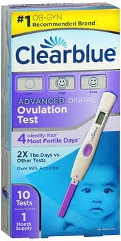 ClearblueAdvanced Digital Ovulation Test - 10 Tests, Pack of 3