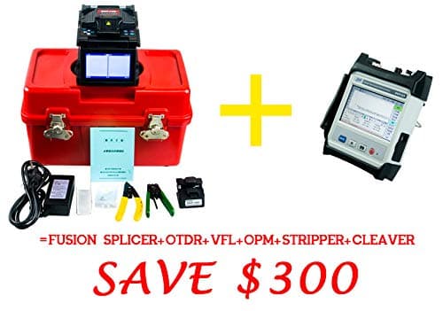 Fusion Splicer DVP-740(7s Splicing, 18s Heating) and OTDR DVP-323(1310/1550nm 34/32dB with VFL, OPM) Fiber Optic Tester