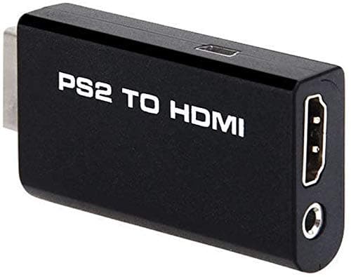Video Audio Adapter PS2 to HDMI Converter 3.5mm Audio Output Playstation 2 Gaming Component to HDMI for HDTV HDMI Monitor