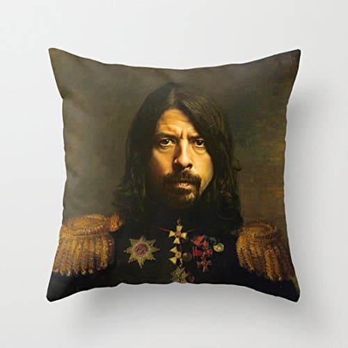 Home Style diylancas Cotton Linen Throw Pillow Cover Cushion Case Dave Grohl - replaceface - 45 X 45 cm Square Design by diylancase