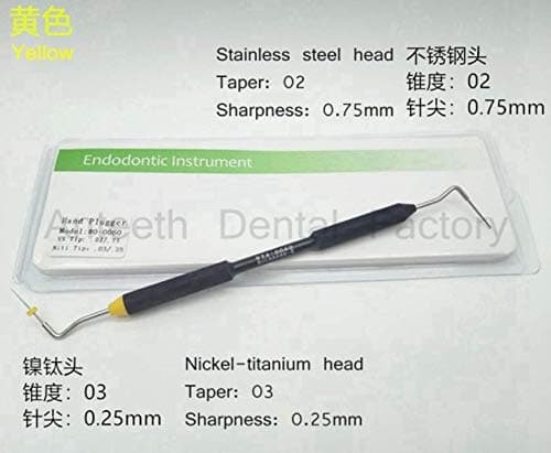 GTFHUH New Dental Endodontic Hand Plugger Tip Instrument Teeth Filling Vertical Pressurizer Root Canal Filling Presser,B