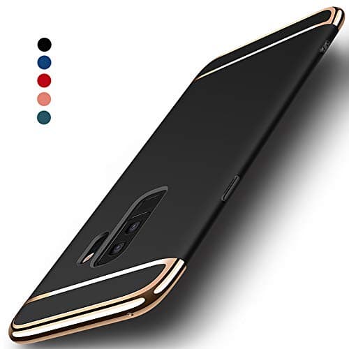 Galaxy S9 Plus Case, NAISU Galaxy S9 Plus Back Cover, Ultra Slim & Rugged Fit Shock Drop Proof Impact Resist Protective Case, 3 in 1 Hard Case for Samsung Galaxy S9 Plus- Black
