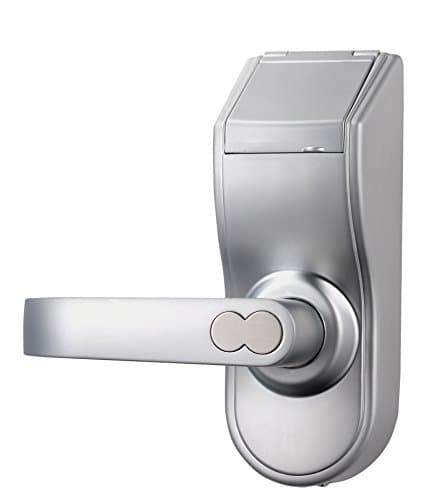 Assa Abloy Digi Electronic Biometric Fingerprint + Keypad Door Lock Lever Chrome 6600-97 (Left Lever Handle)