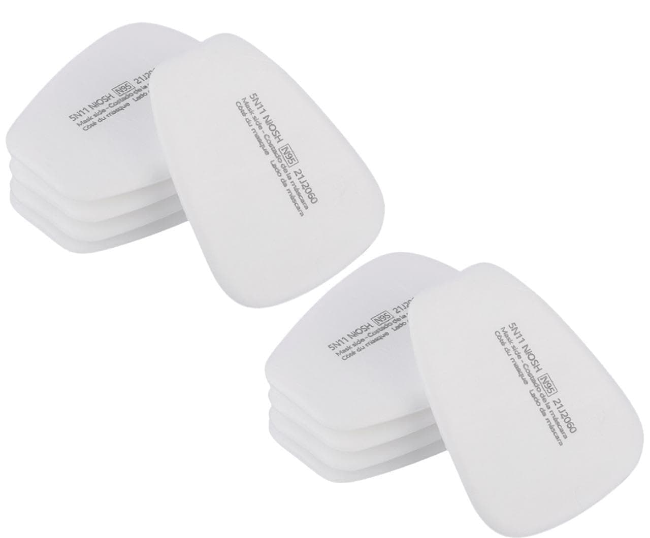 MTROYALDIA 10 pieces 5N11 Respirator Filter Cotton Replacement Particulate Filter Cotton for 6200, 6502, 7502, 6800, and FF402 Series Respirator Mask Filter Against Dust, Paint, Spray, Chemicals