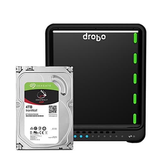 Drobo 5N2 20TB: Network Attached Storage (NAS) 5-Drive Array with Seagate NAS Drives - 2X Gigabit Ethernet Ports (DRDS5A21-20TB)