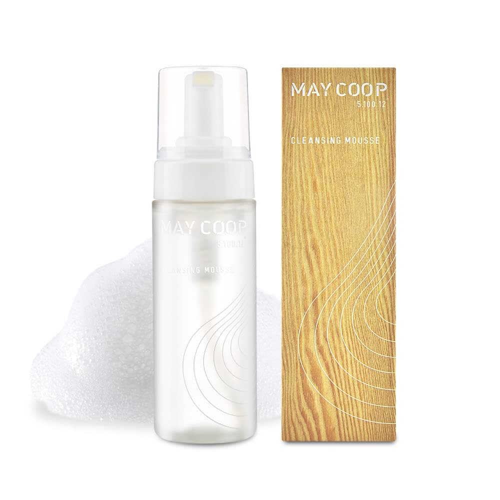 MAY COOP Low pH Face Wash Cleansing Foam for dry and sensitive skin that is concerned about pores and oil - Maple Tree Sap and 7 kind of Vitamin Extracts, organic grain Extracts for your skin 150ml