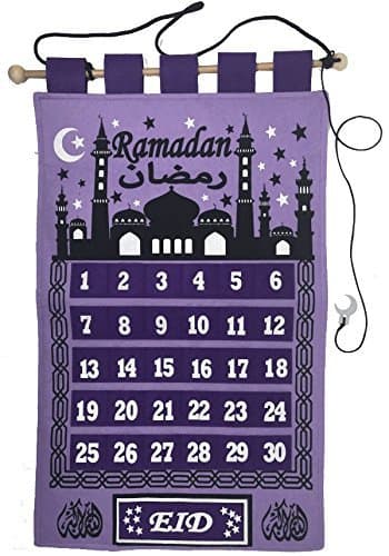 Purple Ramadan Tracker Count Down Ramadan Calendar