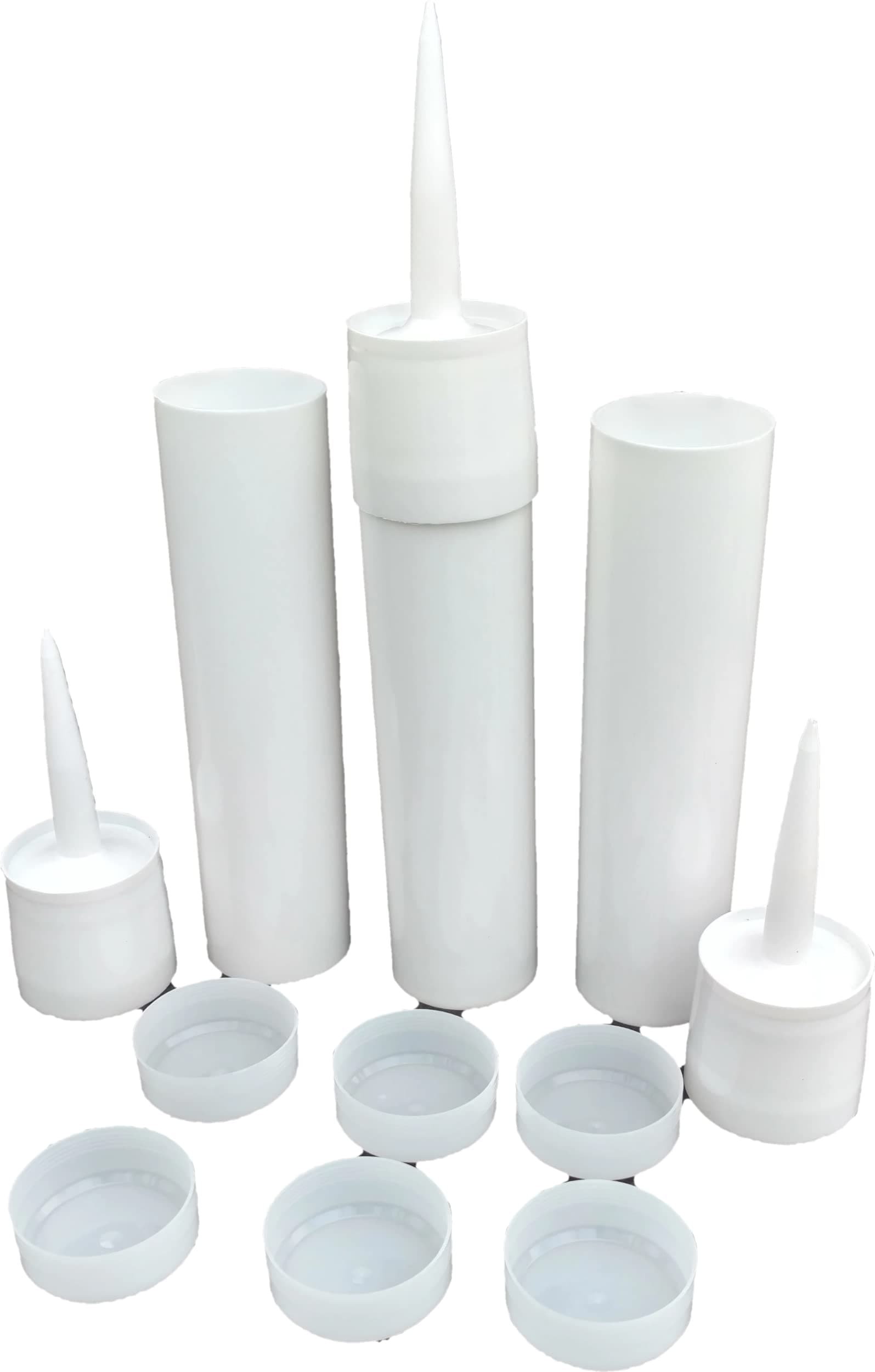 Reusable Empty Caulk Tube - REFILLABLE CAULKING Cartridge 28 oz. 900 ml. - 3 Pack - Made in USA (28 oz. Tubes)