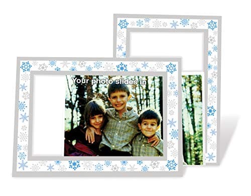 Snowflakes - 4x6 Photo Insert Note Cards - 24 Pack by Plymouth Cards