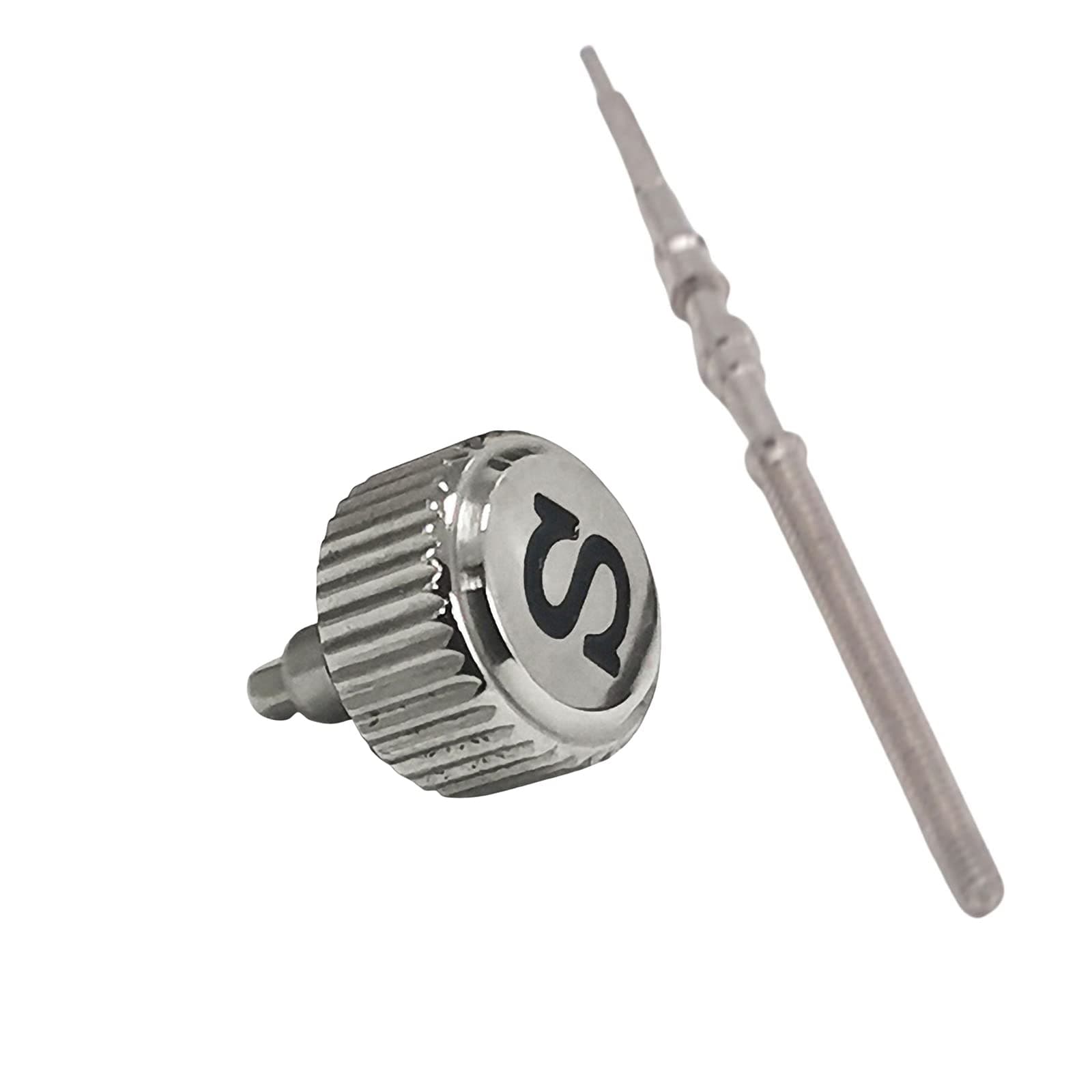 Stainless Steel Watch Crown with Watch Stem for NH35 NH36 4R35 4R36 7S26 Watch Modification Part