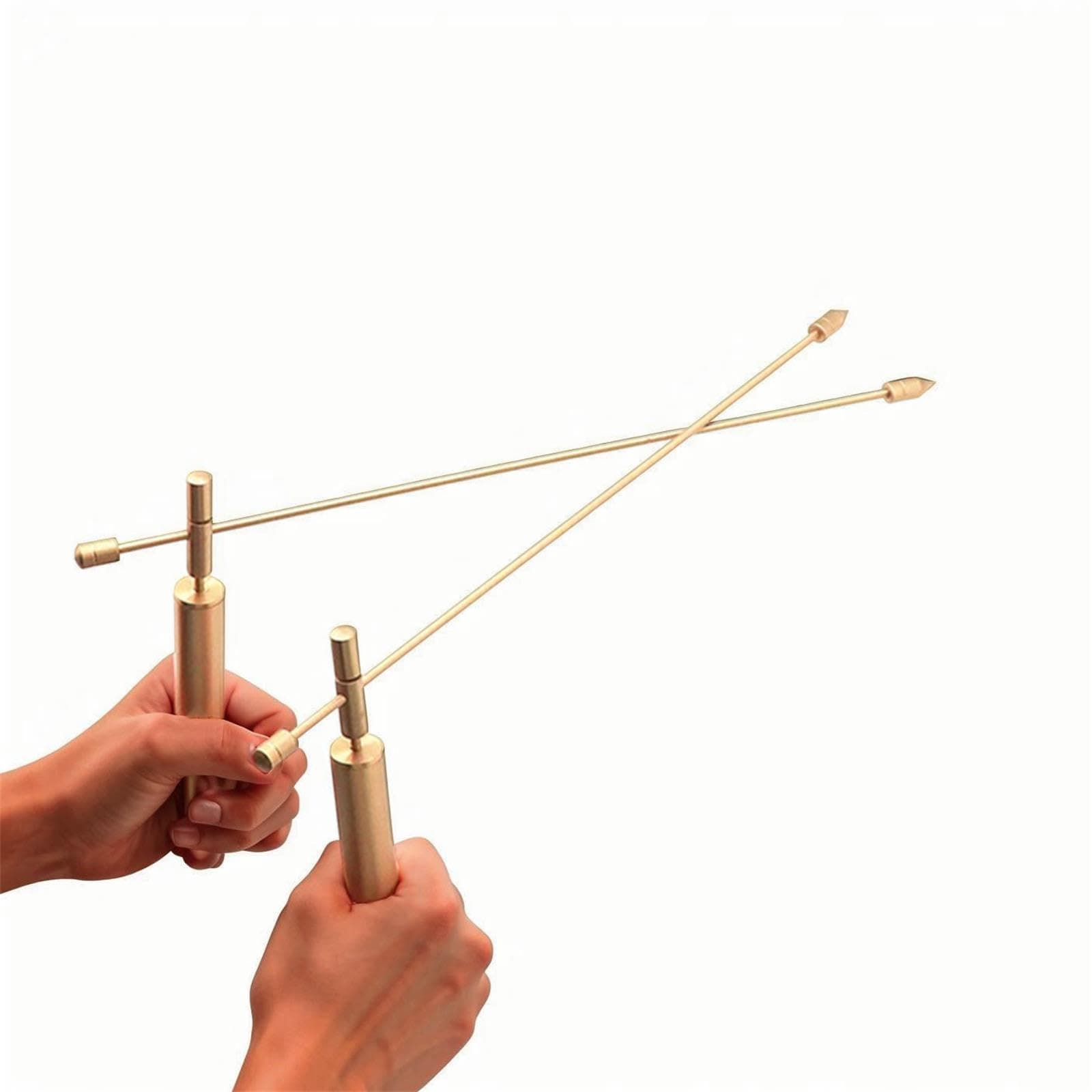 Agbyise 2PCS Dowsing Rods Copper,Upgraded Flexible Rotation Tool Divining Rod-Solid Copper and Brass Dowsing Rod with Box, Detect Gold, Water, Paranormal& Ghost Hunting, Yes/No Questions Divination