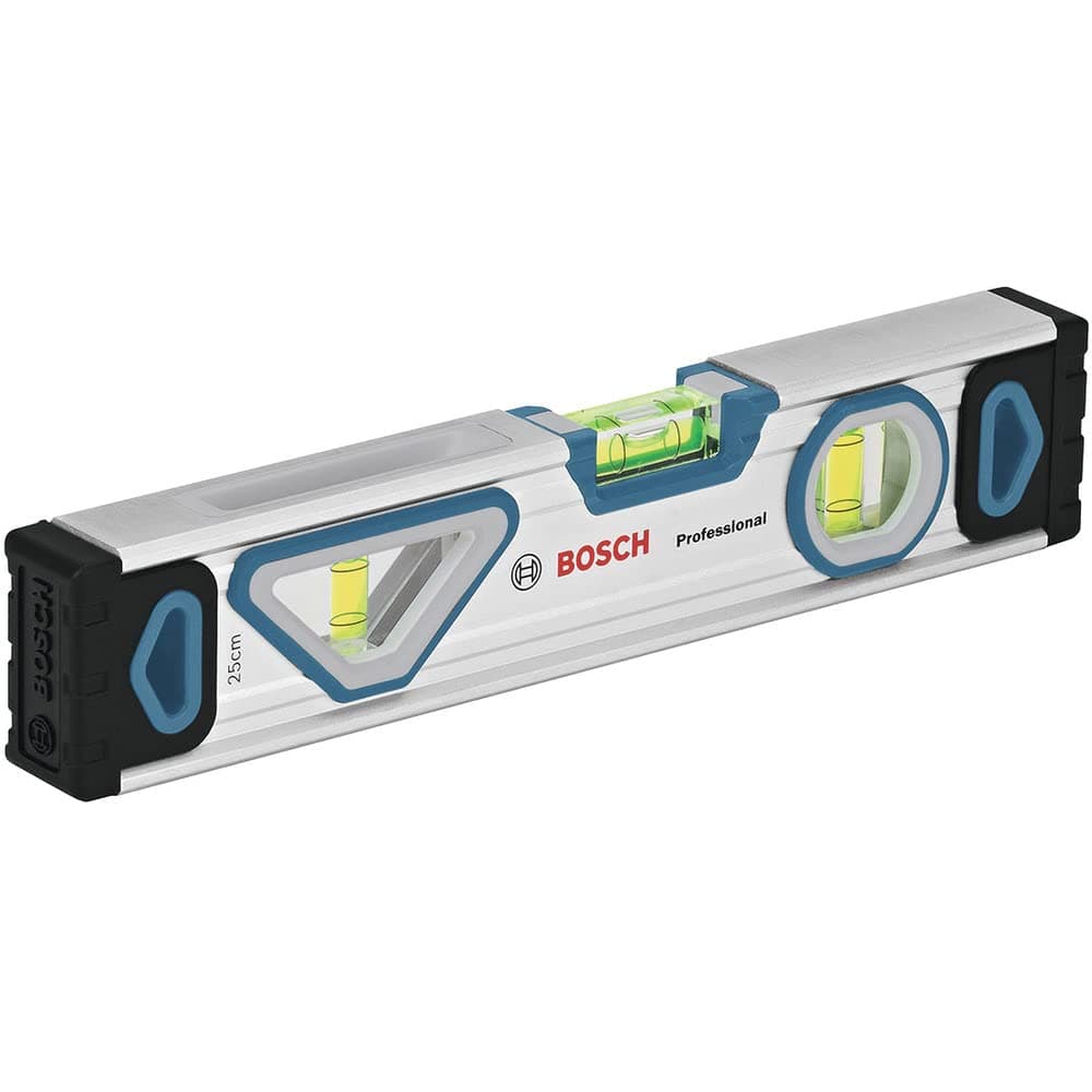 25 cm Durable Aluminum Frame Magnetic Spirit Level - Precision Tool with Easy-to-Read Markings from Multiple Positions