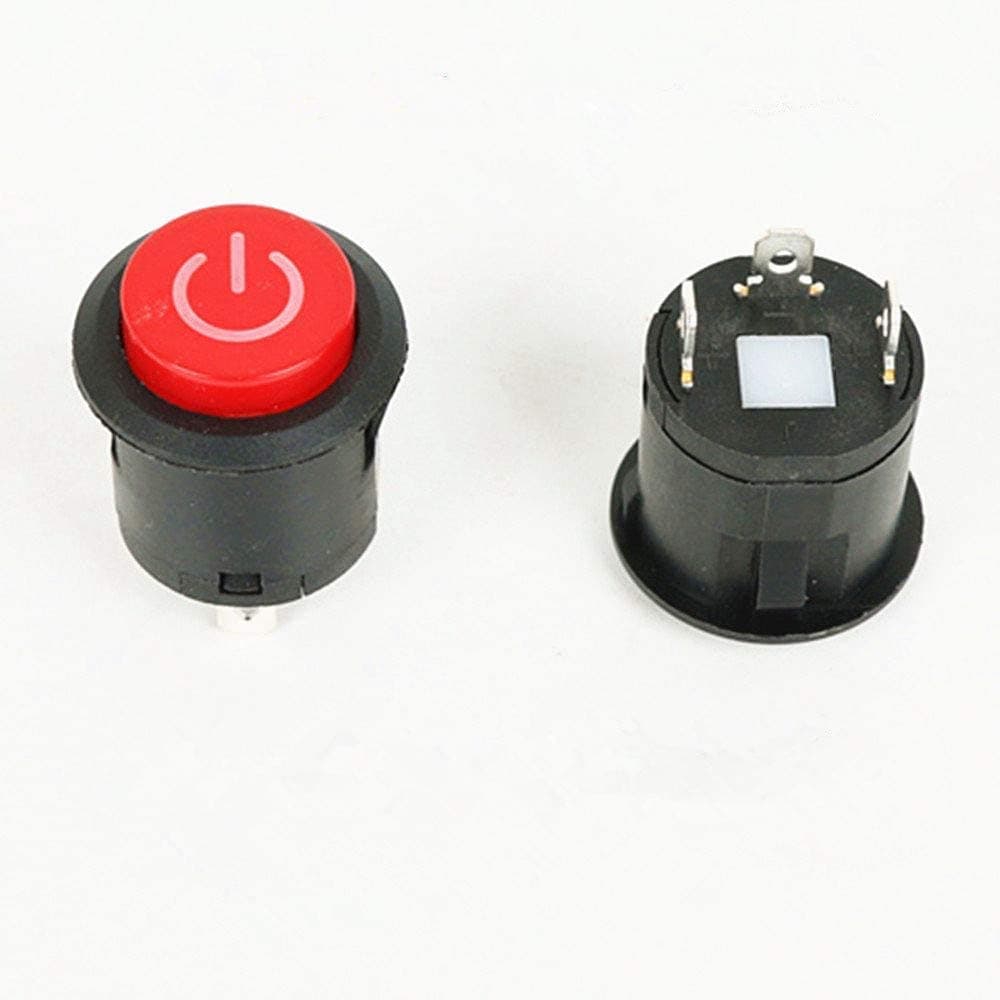 2Pcs 6V 12V Button Start Power Supply Switch Accessory for Kids Electric Cars Cars Children Electric Ride on Toys Replacement Parts