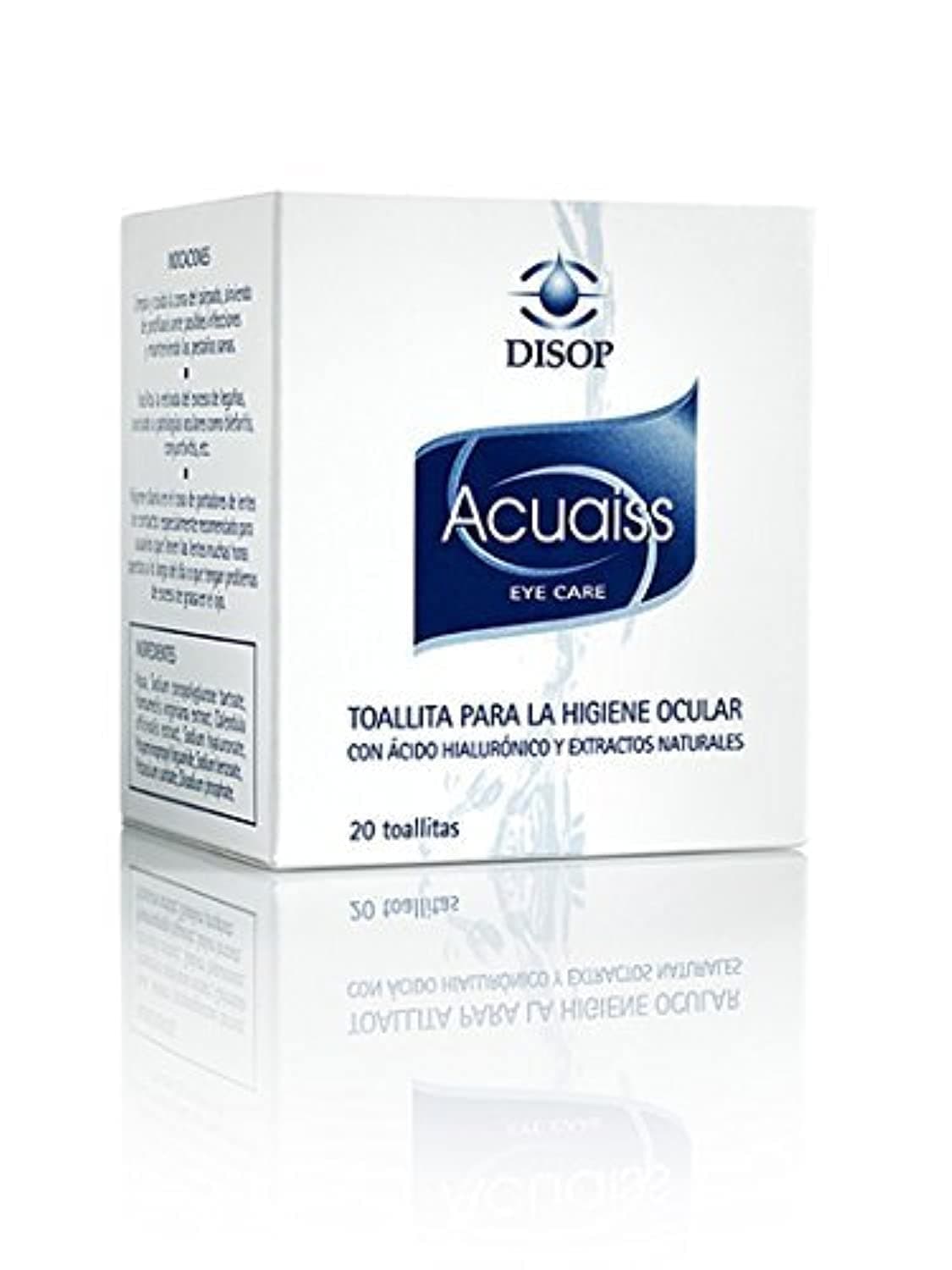 Cleansing Eyelid Wipes, Hygienic & Hydrating Eyelid Wipes with Hyaluronic Acid and Aloe Vera. 20 Pre-Moistened Eye Tissues
