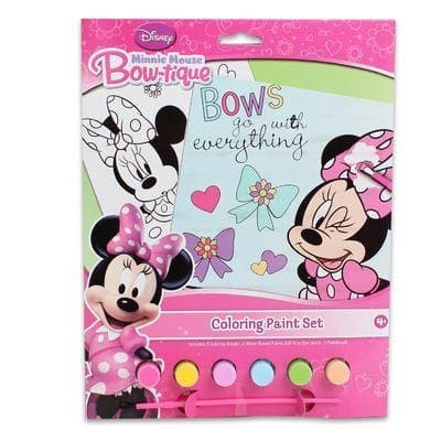 Disney Jr. Minnie Mouse Bow-tique Coloring Paint Gift Set for Kids