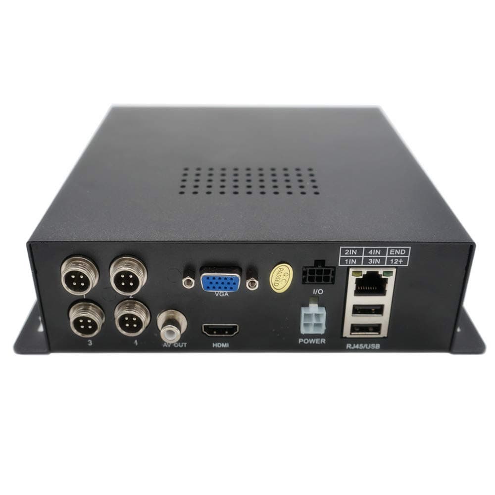 WeniChen 4 Channel 1080P HDVR Hard Disk Video Recorder for Vehicle Bus Truck Security Monitoring, Support Hard Disk up to 4T, with HDMI/VGA HD interface