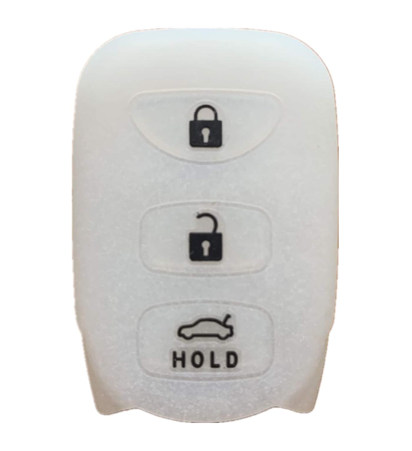 Rpkey Silicone Keyless Entry Remote Control Key Fob Cover Case protector Replacement Fit For Hyundai Accent Elantra Sonata Kia Optima Rondo Spectra 95430-2G202 95430-3X500 95430-3K200(Noctiluc