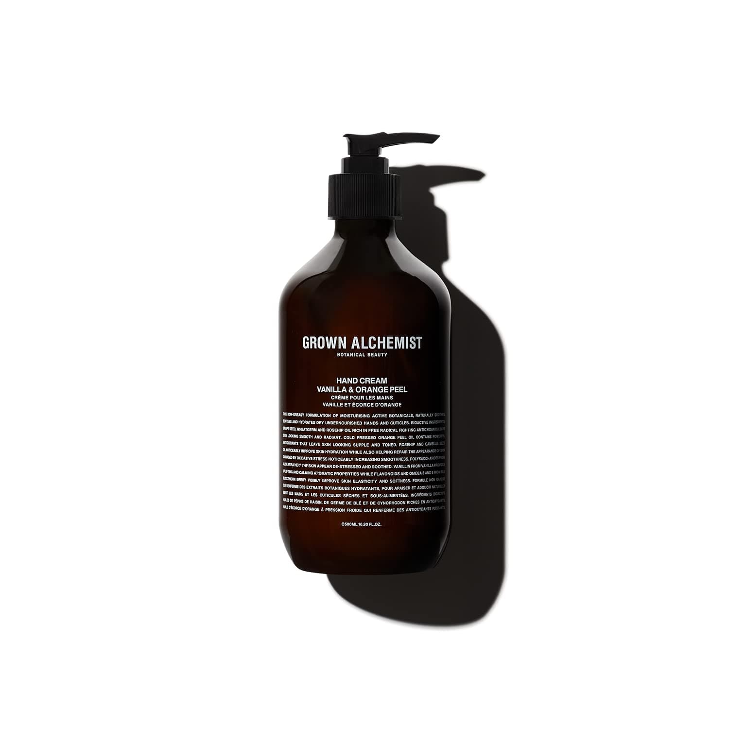 Grown Alchemist Hand Cream - Vanilla and Orange Peel. Non-Greasy Moisturizer that Soothes and Softens Hands (500ml).