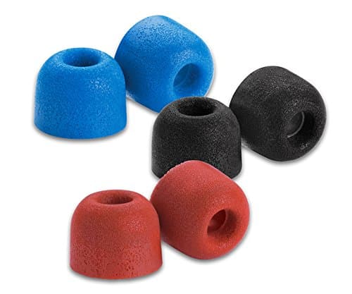 Comply Foam Premium Earphone Tips - Isolation T-200 (Multi-Color, 3-Pairs, Large)