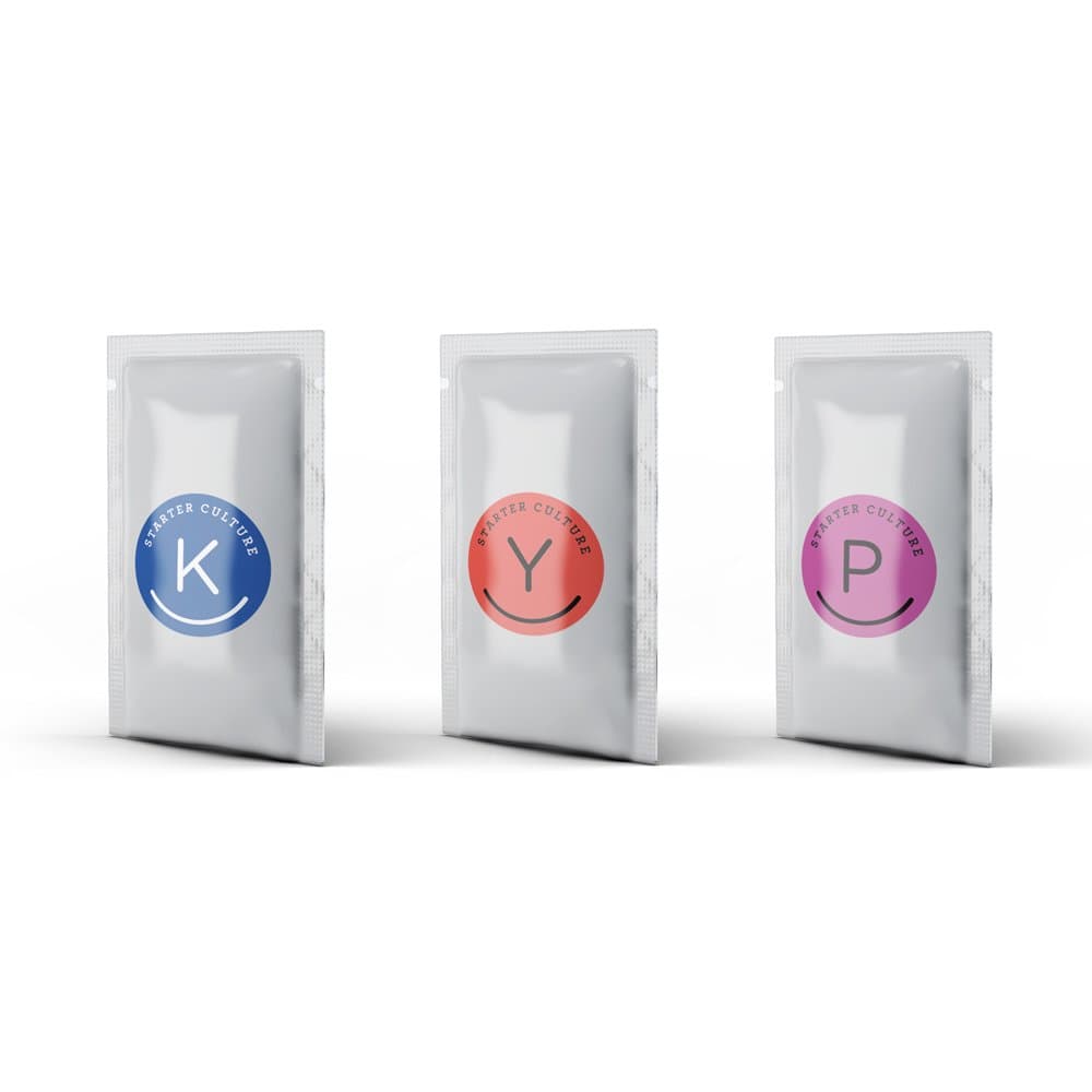 3 in 1 Yogurt Starter Culture Mix Pack - Kefir, Plain and Probiotic Blends