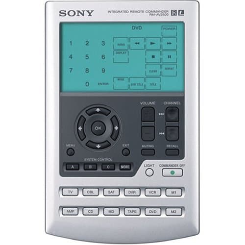 Sony RM-AV2500 Fully Editable Universal Remote Control with Touch-Key LCD Screen (Discontinued by Manufacturer)