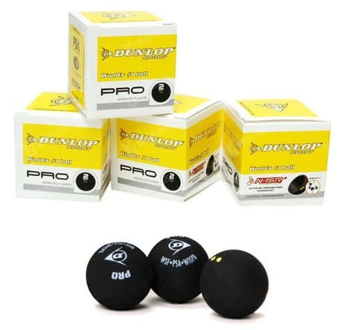 Dunlop Squash Balls - All Types inc Variety Pack (Pack of 3) (Pro)