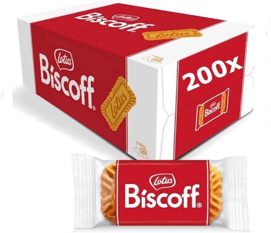 Individually Wrapped Original Caramelised Biscuits, Single Package Welcome Pack (Pack of 200)
