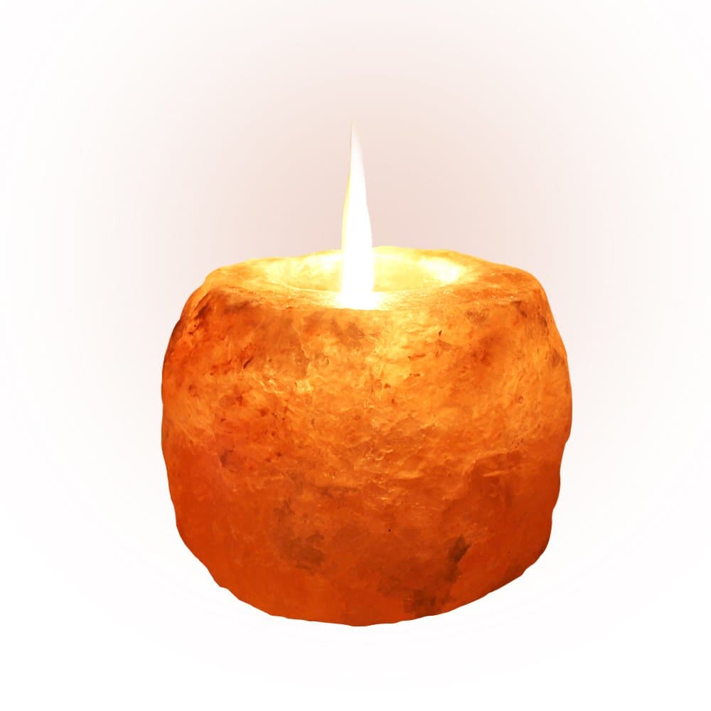 Natural Himalayan Salt Tea Light Candle Holders crystal