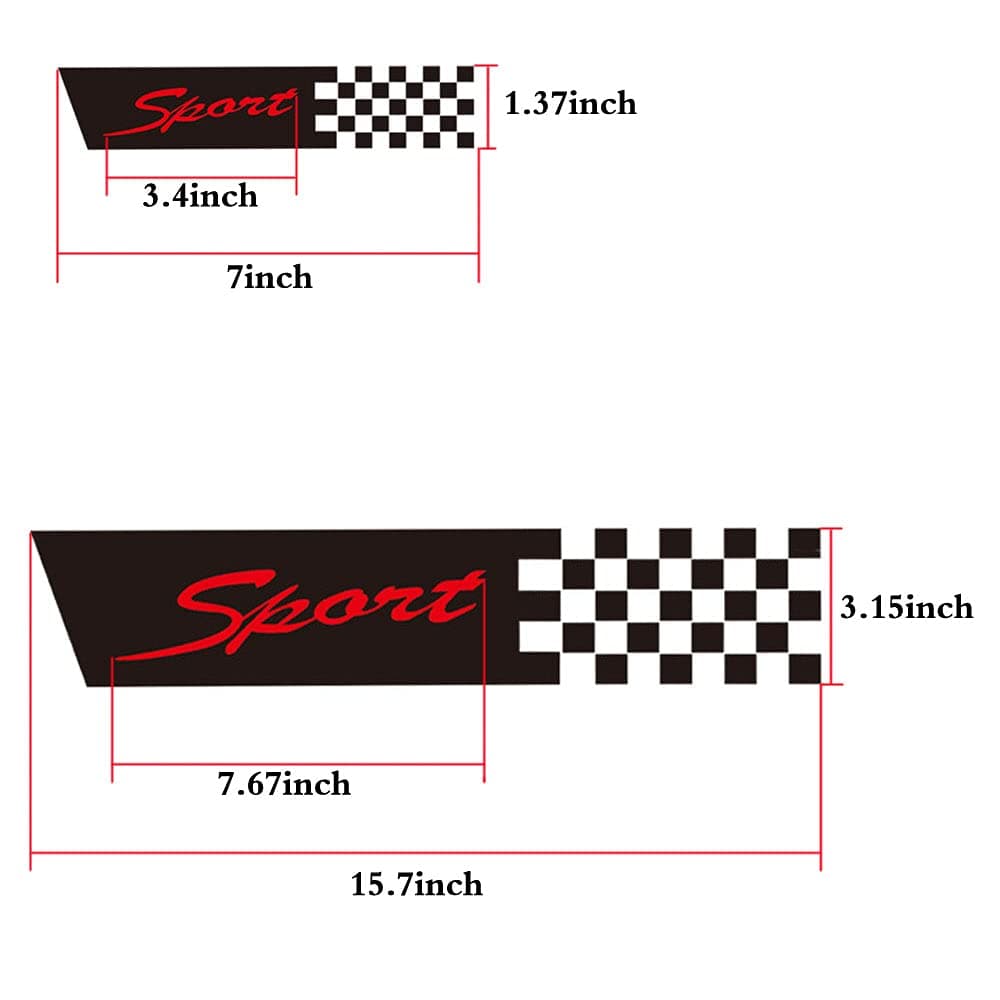 4 PCS CAR Decals Sports Style Car Front Cover Sticker Light Eyebrow Reflective Auto Decals DIY Body Vinyl Sticker Universal (Black)