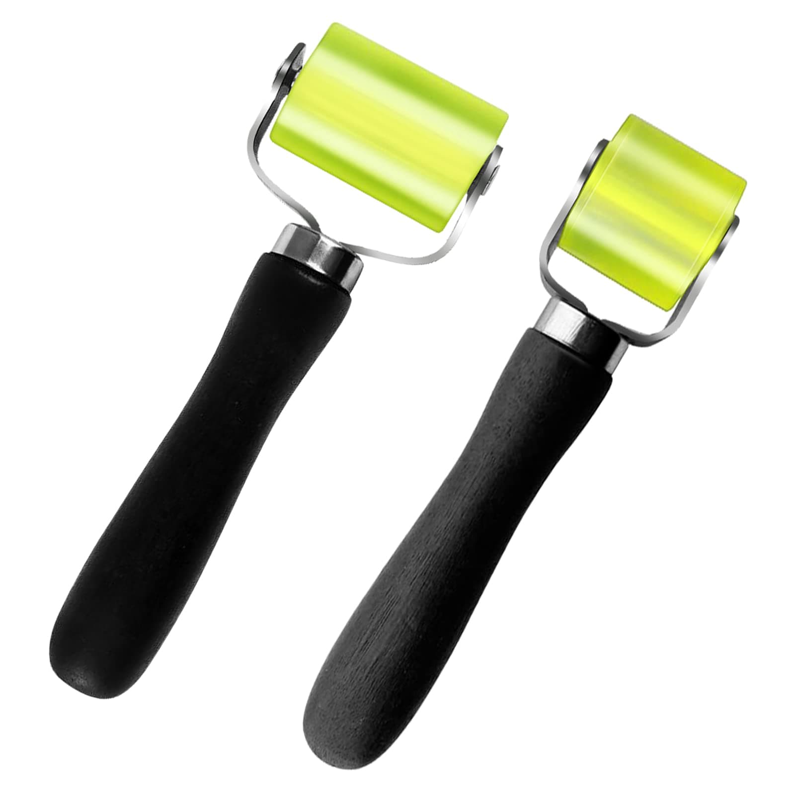 2Pcs Automotive Sound Deadening Roller Rubber Seam Roller, for Car Audio Deadening Mats Heat Abatement Mats Roofing Materials Linoleum Flooring Carpeting Wallpaper Application Wheel Roller