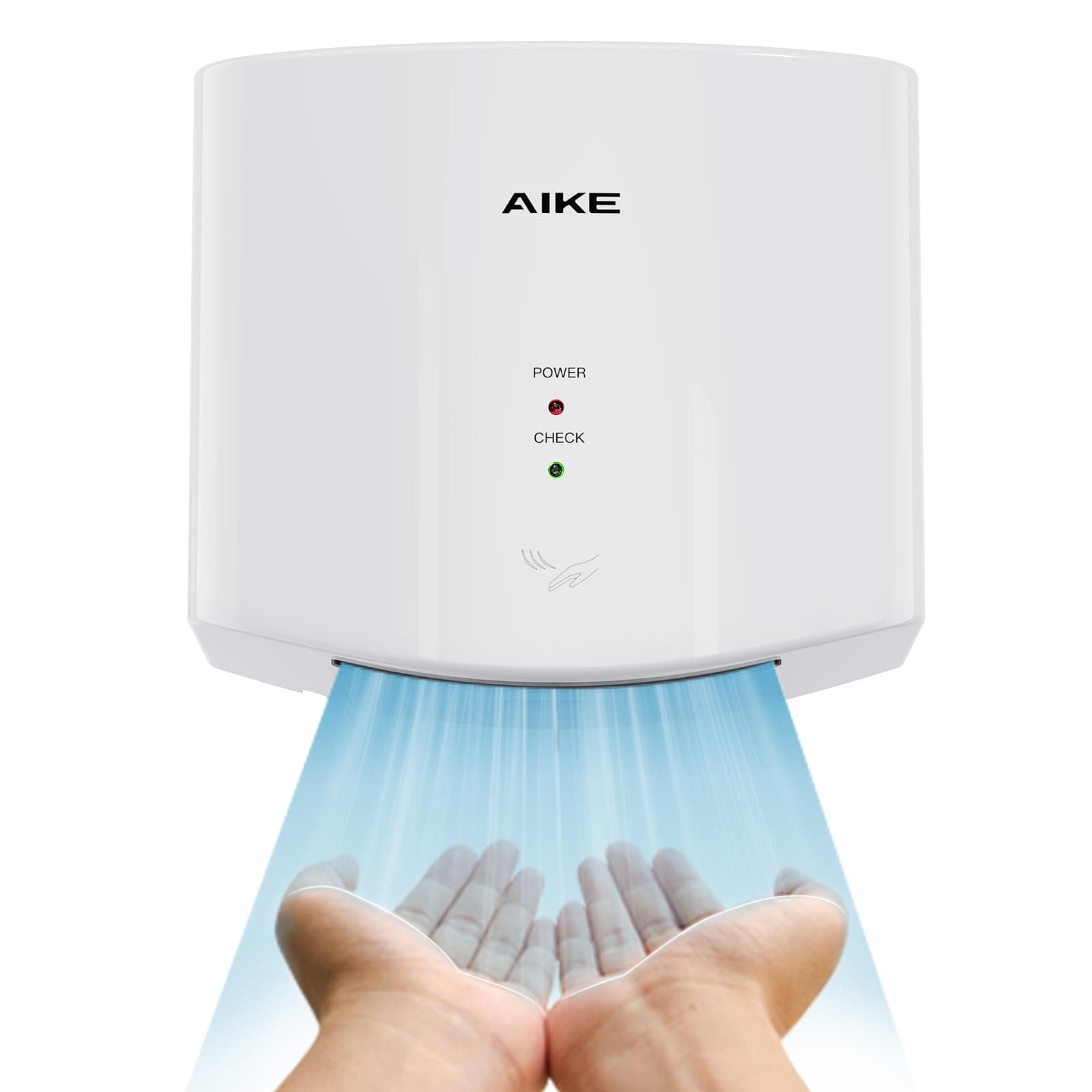 Air Wiper Compact Hand Dryer 110V 1400W White (with 2 Pin Plug) Model AK2630S