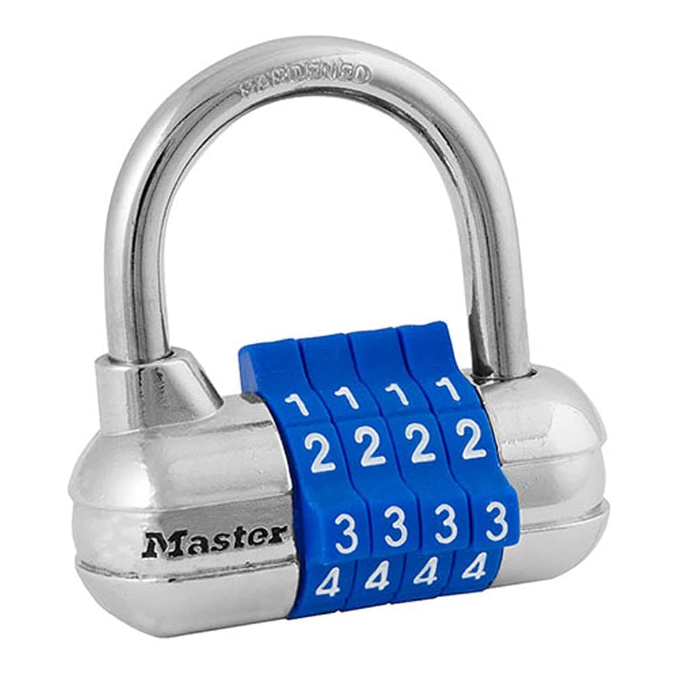 Set Your Own Combination Padlock, Gym Locker Locks with Code for Securing Indoor Valuables, Color May Vary, 1523D