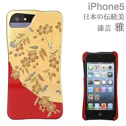 Japanese Lacquer Ya mountains painted Seinoo Kenji Makie (Sakura) case for iPhone5/5s (Japan import)