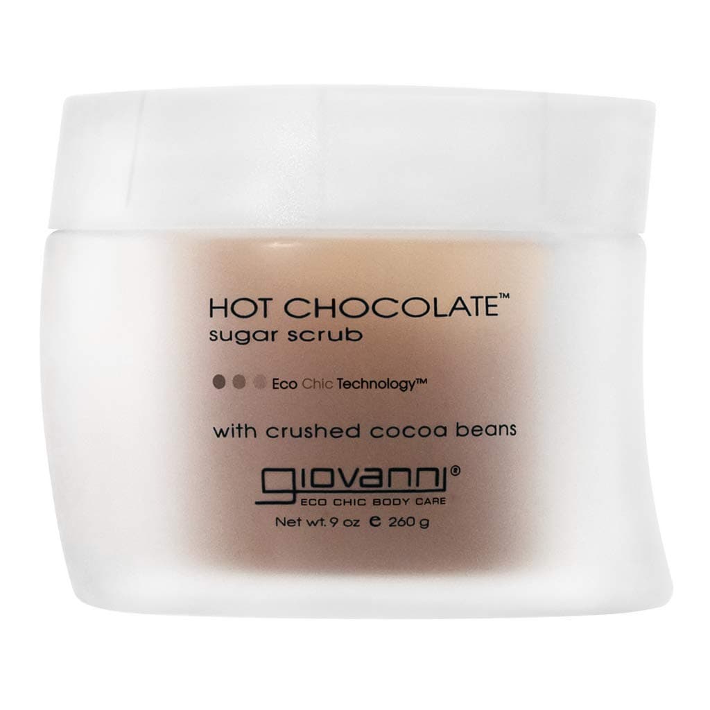 Hot Chocolate Sugar Body Scrub - Scented, Gentle Exfoliant With Essential Oil, Crushed Cocoa Beans, Eco Chic Technology - 9 Oz (Pack of 1)