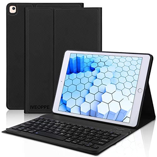 iPad 8th/7th Gen Keyboard Case 10.2 inch, iPad Pro 10.5-inch Case with Keyboard for iPad Air 3 2019, Removable Bluetooth Wireless Keyboard Case for iPad 10.2 8th Gen 2020/7th Gen 2019/10.5 2017/Air 3
