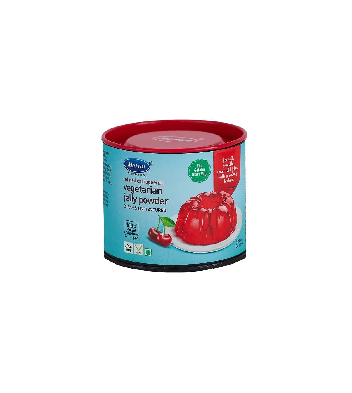 Meron Refined Carrageenan - 100g | Vegetarian Jelly Powder Clear & Unflavored | Perfect for Water & Cup Jelly | Refined Carrageenan